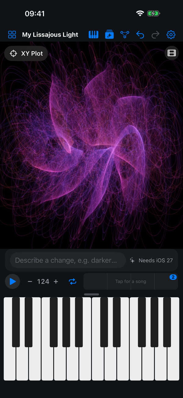 Light drawn by sound